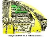 Topographical map of Babylon, looking from the Ishtar Gate